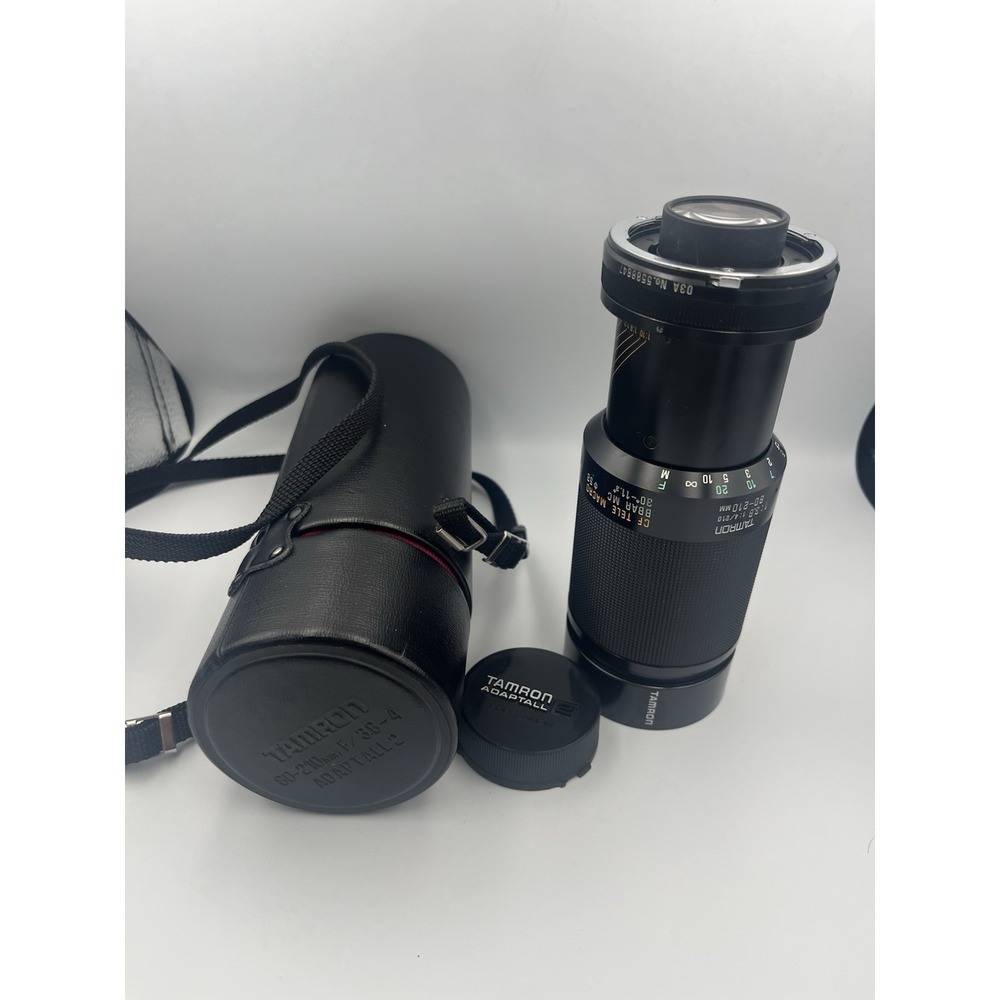 Tamron 2x Lens 80-210 mm F/3.8-4 Tele- With case- PARTS Please Read